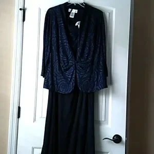 Jeanne Alexander Dresses | Beautiful Formal 2 Piece Dress | Color: Blue | Size: 16w | Cstory0401's Closet Jeanne Alexander Dresses | Beautiful Formal 2 Piece Dress | Color: Blue | Size: 16w | Cstory0401's Closet